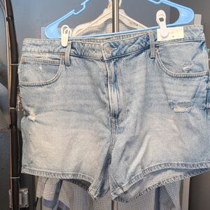 Light Blue Denim Shorts